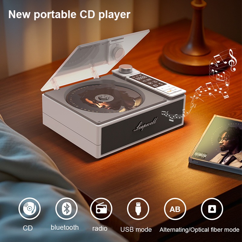 Amazon Music Audio Quality - Multifunctional Album CD Player Retro Disc