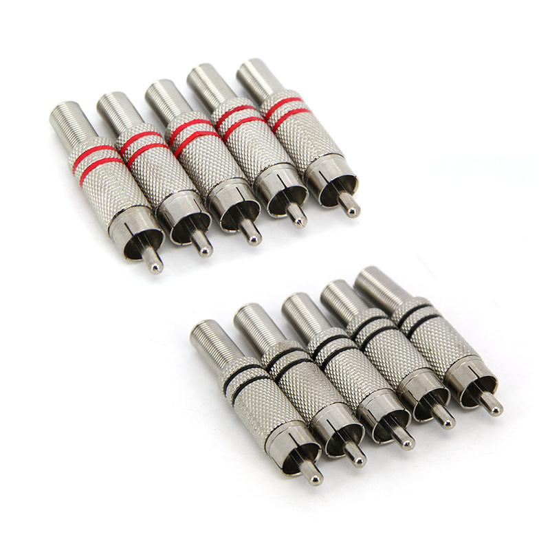 Audio Music Hifi - Musical RCA male Sound Silver Plated
