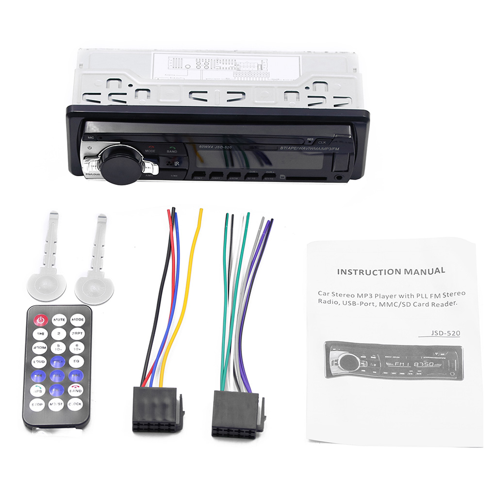Audio Music Recorder - JSD-520 Car Bluetooth MP3 Player Radio