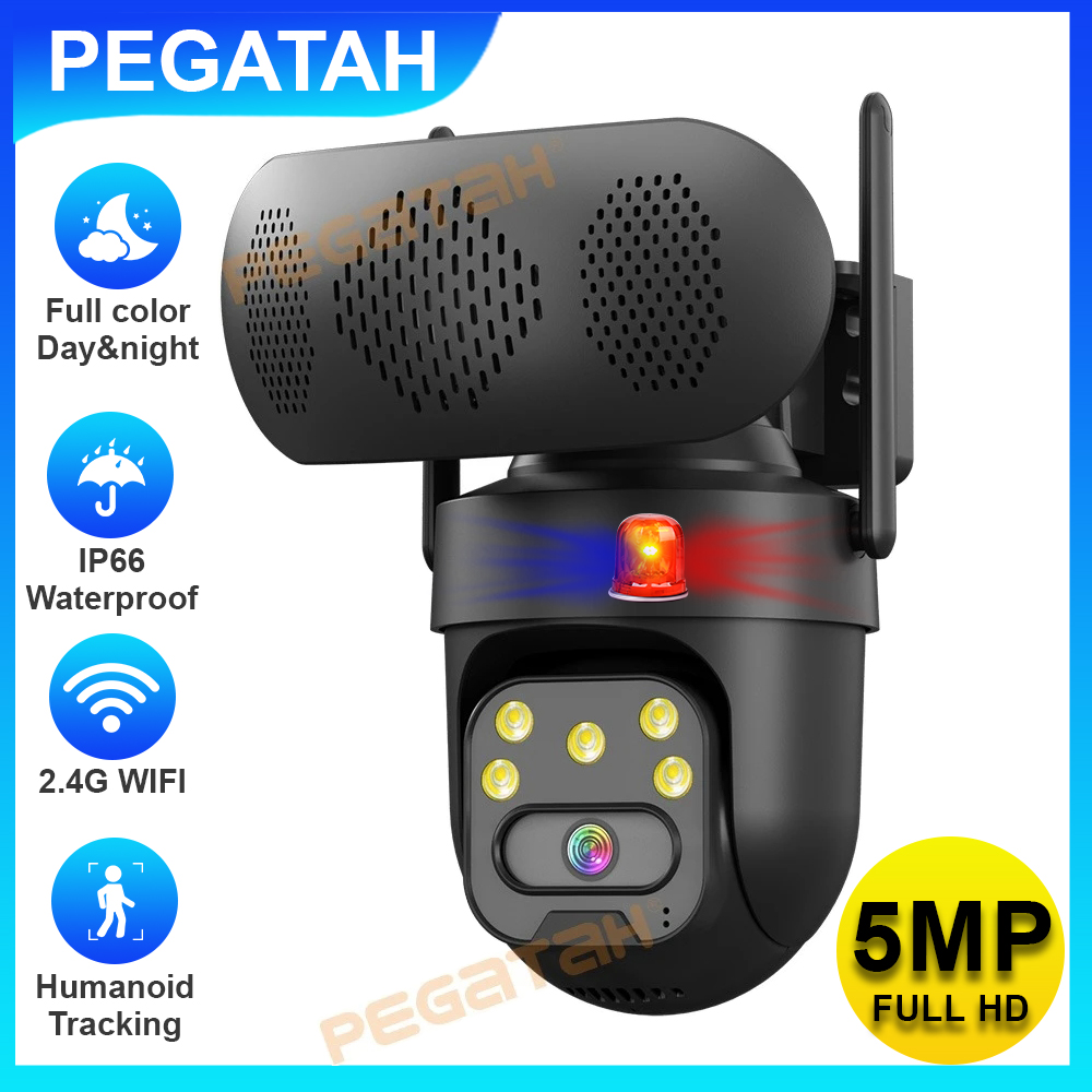 Audiovision Music Player - 5MP IP Camera Outdoor 2.4G WiFi