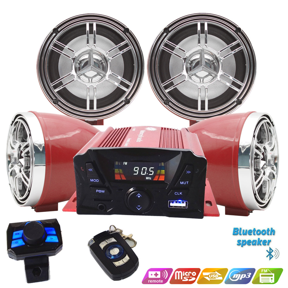 Audio Music Sound - 12V 4 Channel UTV ATV Golf