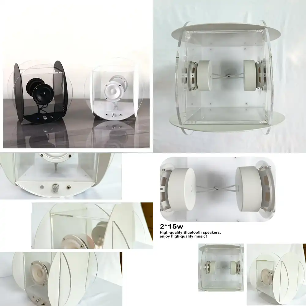 Audio Music Sound - Transparent Blue Tooth Bt Speaker 15