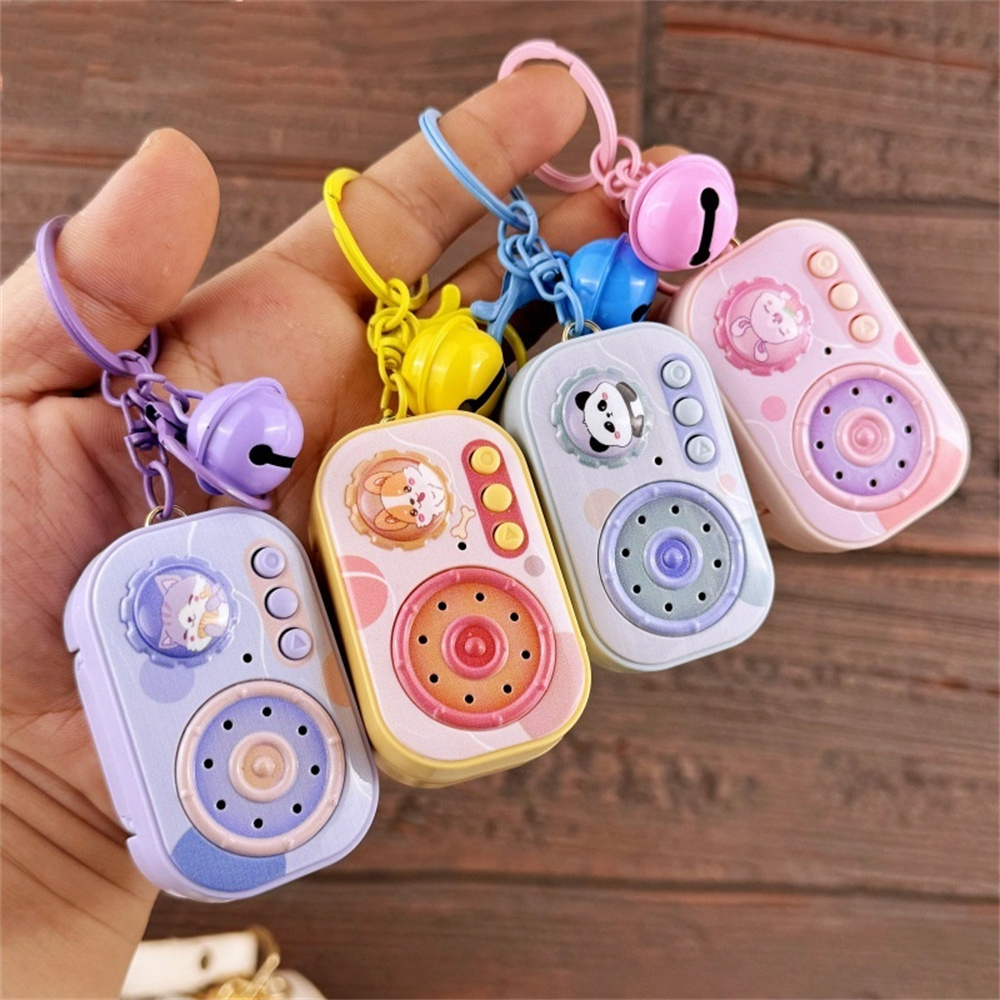Audio Music Recorder - Mini Vintage Recorder Keychain Cute Cartoon
