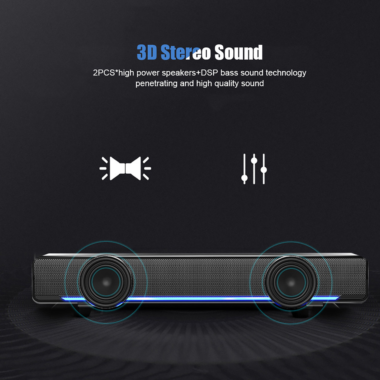 Portable Soundbar USB Wired St - Audio Music Player Pc review and price
