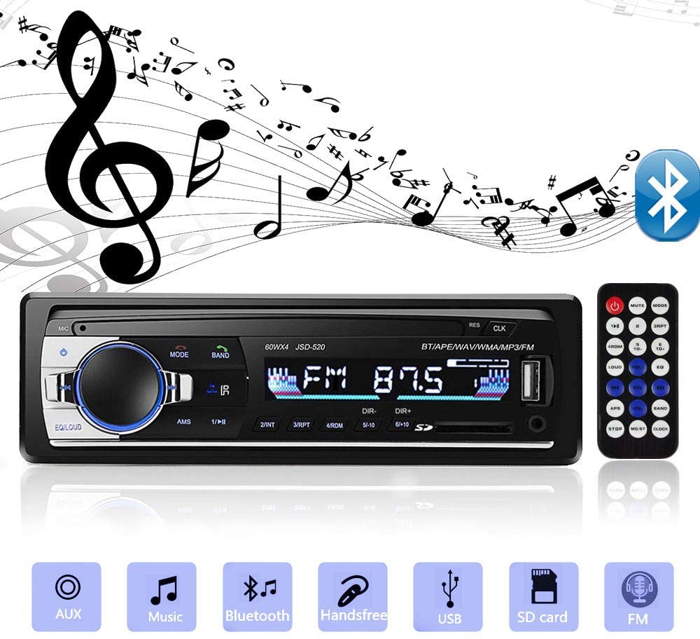 JSD-520 Car Bluetooth MP3 Play - Audio Music Recorder review and price