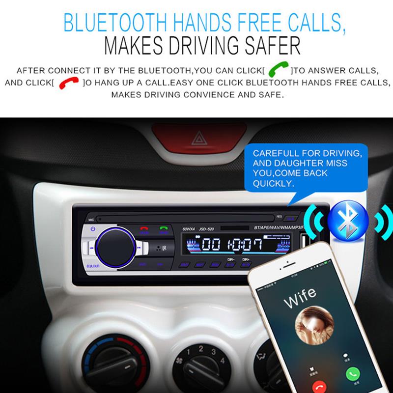JSD-520 Car Bluetooth MP3 Play - Audio Music Recorder review and price