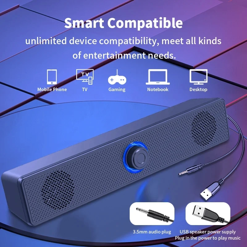 Soundbar Computer PC TV Laptop - Audio Music Player Pc review and price