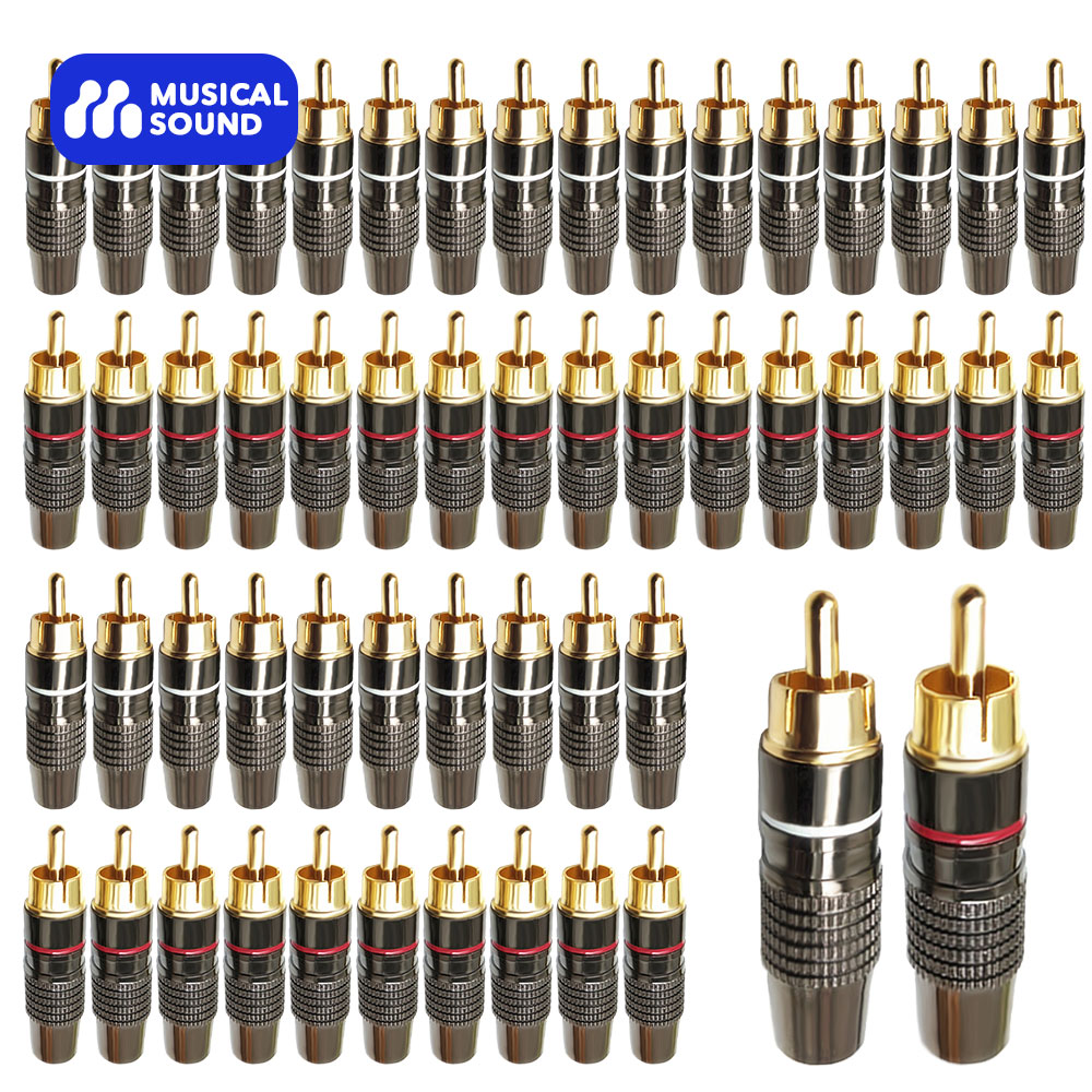 Musical Sound Male RCA Plug Ad - Audio Music Hifi review and price
