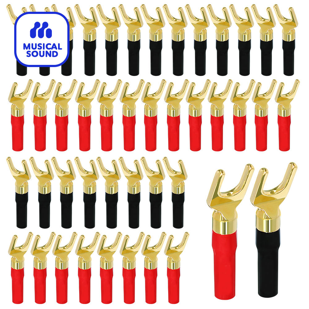 Hi-Fi Banana Plugs Y Type Gold - Audio Music Hifi review and price