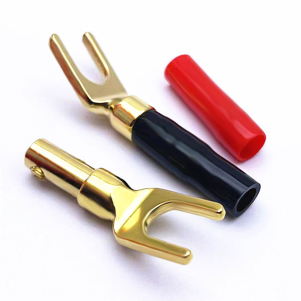 Hi-Fi Banana Plugs Y Type Gold - Audio Music Hifi review and price