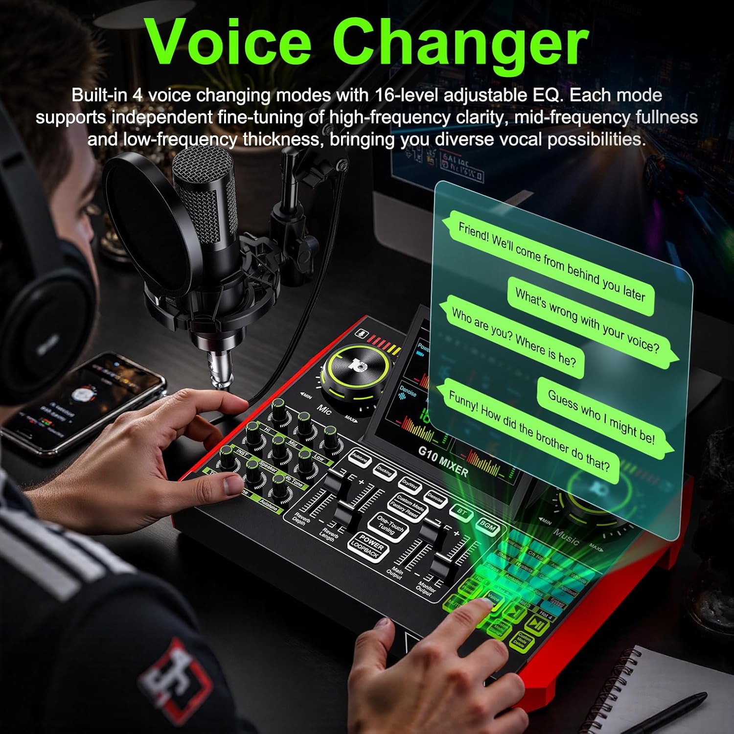Tenlamp G10 Live Streaming Aud - Audio Music Recorder review and price