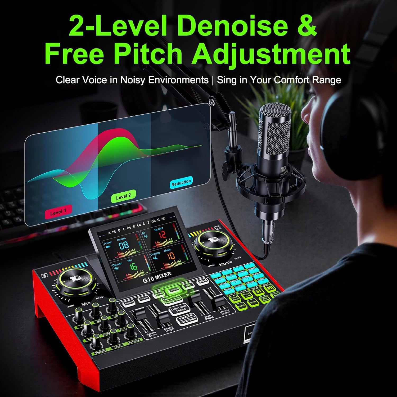 Tenlamp G10 Live Streaming Aud - Audio Music Recorder review and price