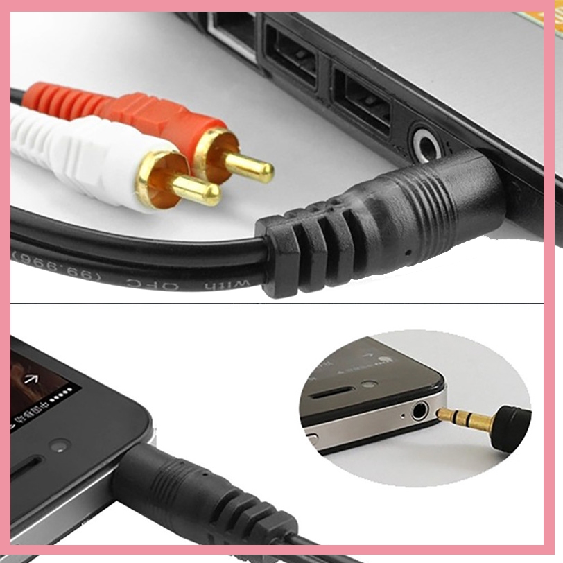 3.5mm Stereo Male Plug to 2 RC - Audio Music Player Pc review and price