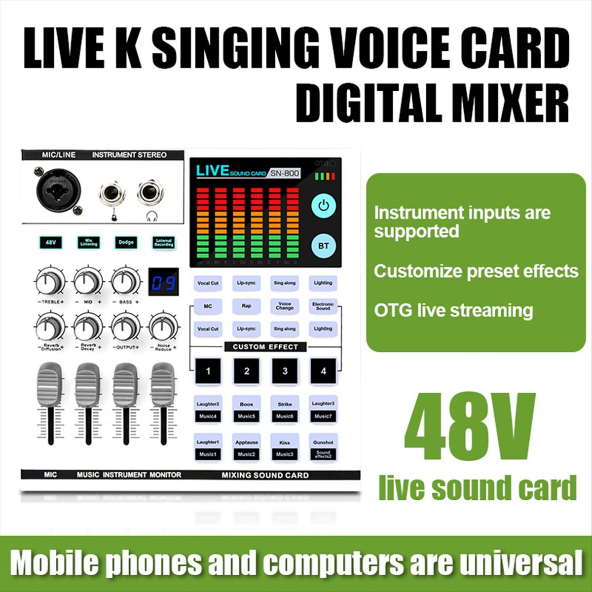 DTC5 SN800 Live Sound Card Voi - Audio Music Sound review and price