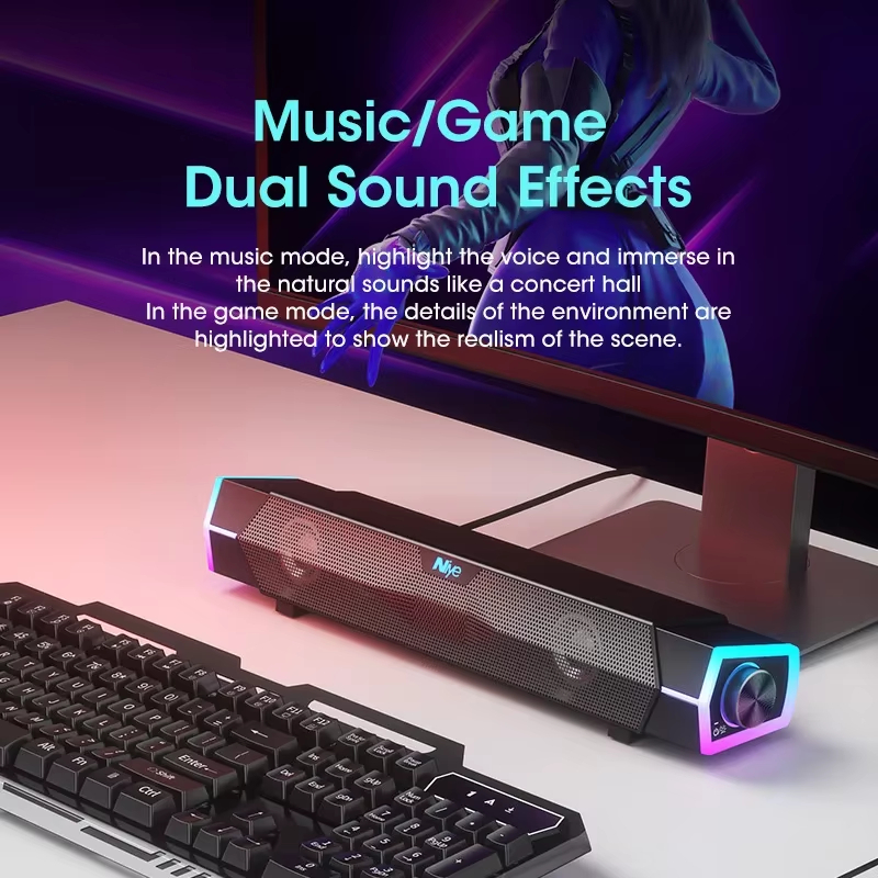 4D Stereo Computer Speaker Bar - Audio Music Player Pc review and price