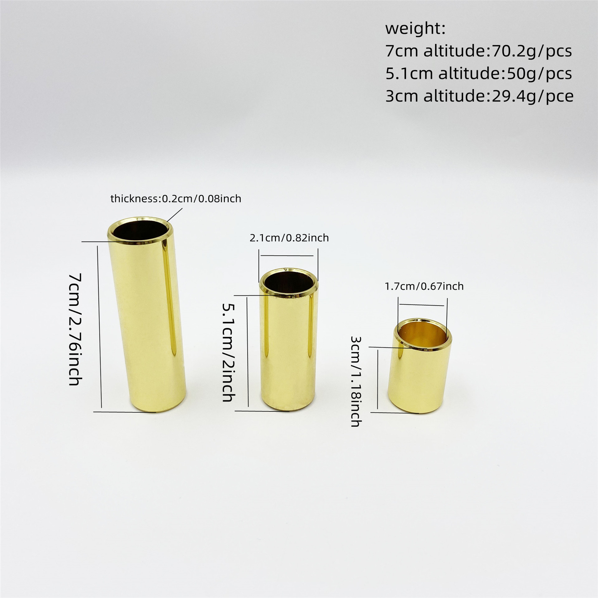 12-Pack Brass Guitar Slide Ass - Guitar Slide Tube review and price
